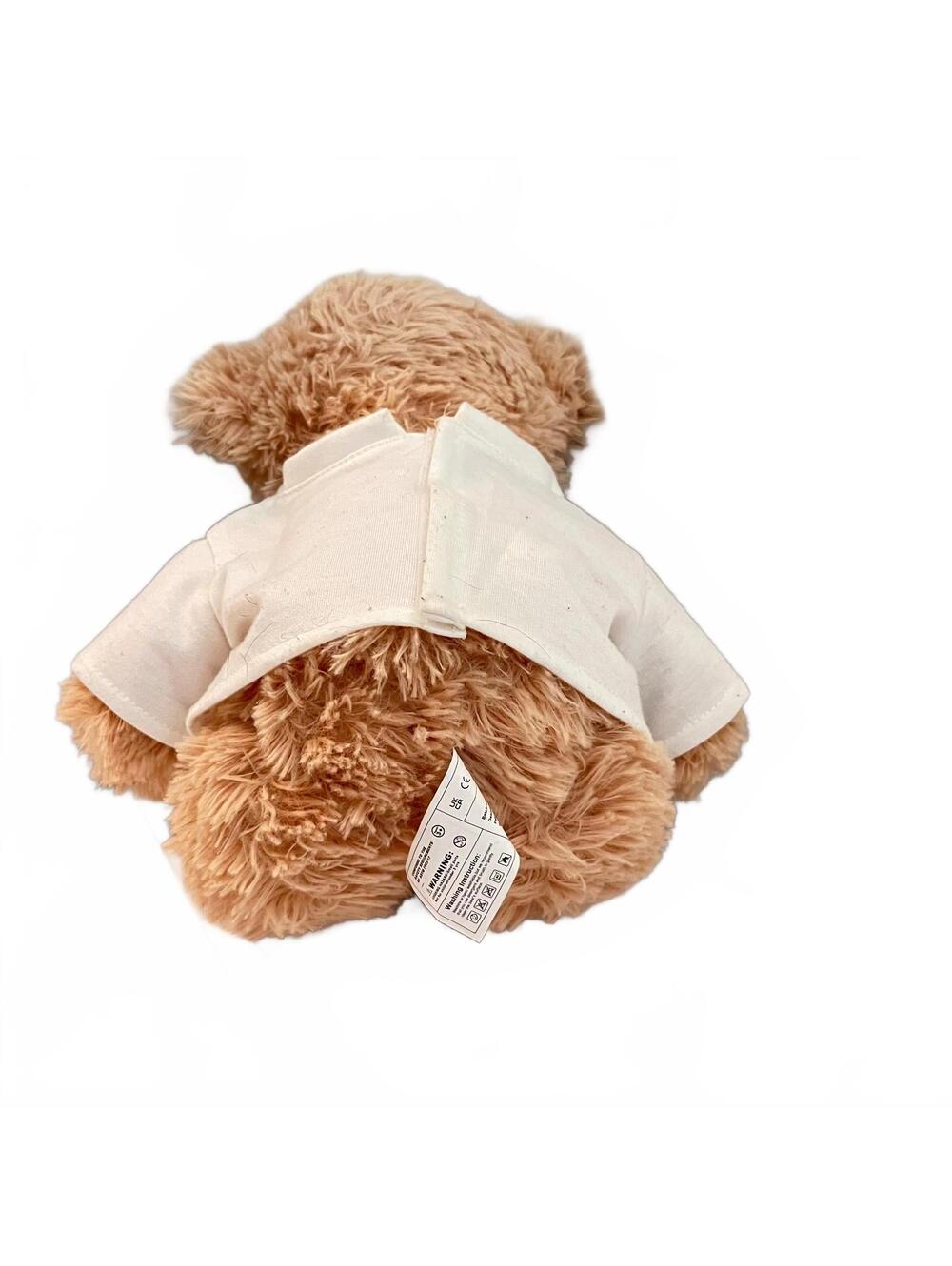 Plush Teddy Bear with NY Yankees Logo Shirt and Satin Bow Gift Collectible - Picture 5 of 7